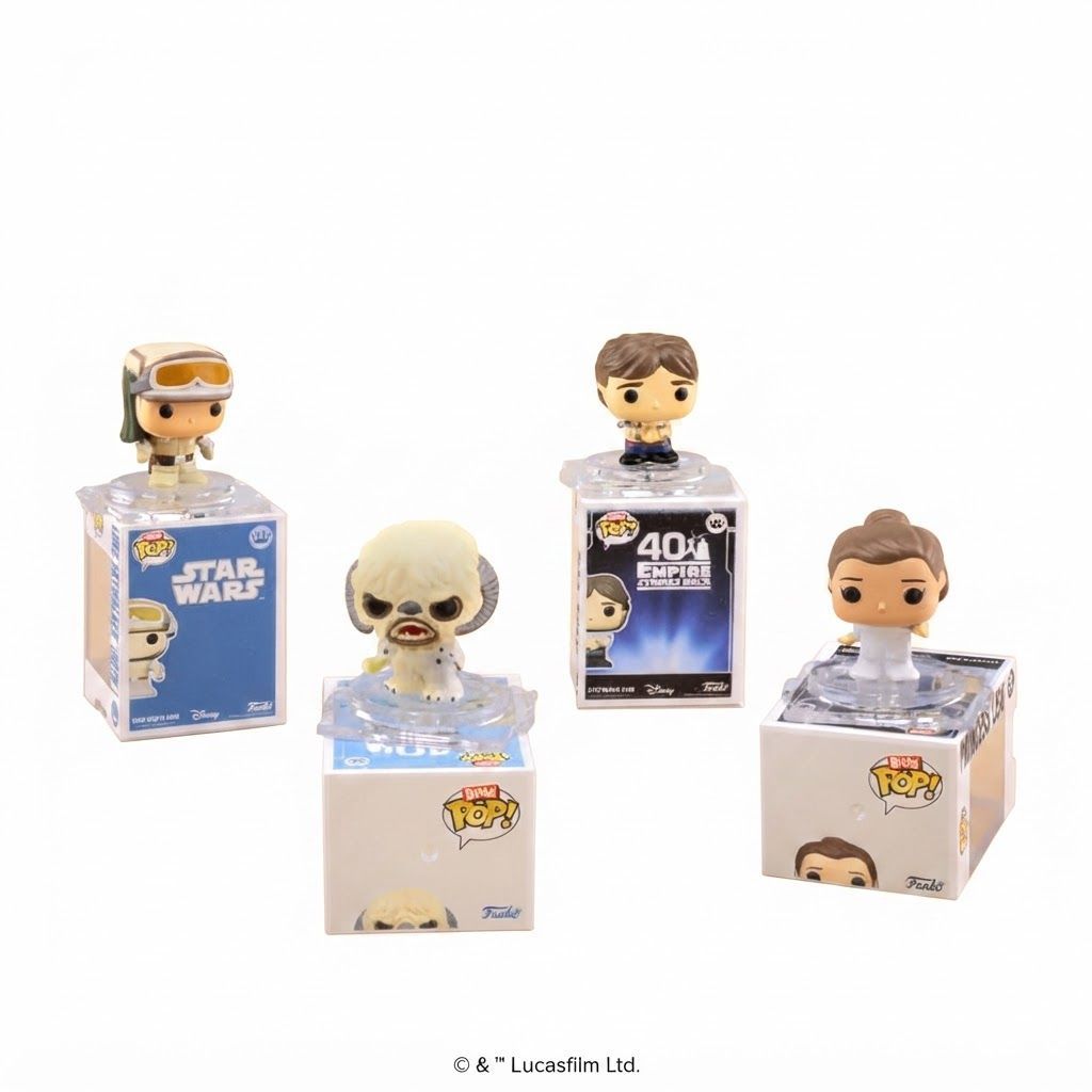 Funko Bitty Pop! Star Wars Han Solo 4-Pack with Surprise Mystery Mini - 0.9-Inch Collectible