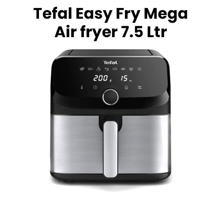 Tefal Easy Fry Mega, Air Fryer, Extra-Large Capacity 7.5L, 8 Preset Programs | EY855D40