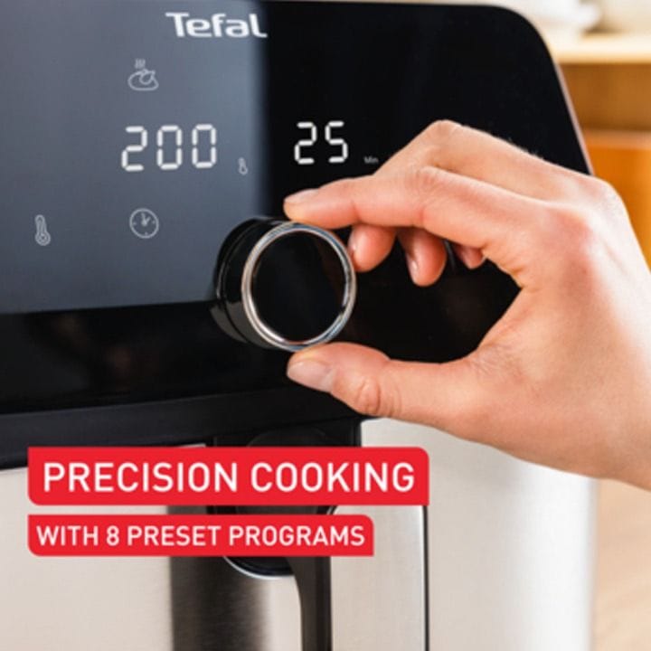 Tefal Easy Fry Mega, Air Fryer, Extra-Large Capacity 7.5L, 8 Preset Programs | EY855D40