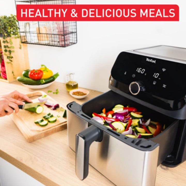 Tefal Easy Fry Mega, Air Fryer, Extra-Large Capacity 7.5L, 8 Preset Programs | EY855D40