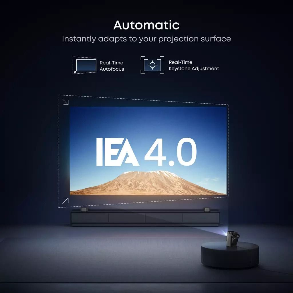 Anker Soundcore Nebula P1 Projector, 1080P, 650 ANSI Lumens, Detachable Speakers, Google TV | Black