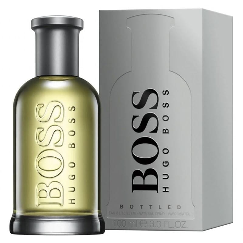 Hugo Boss Bottled Eau de Toilette for Men, Woody Spicy Fragrance with Apple, Cinnamon, Sandalwood & Vetiver - 100ml
