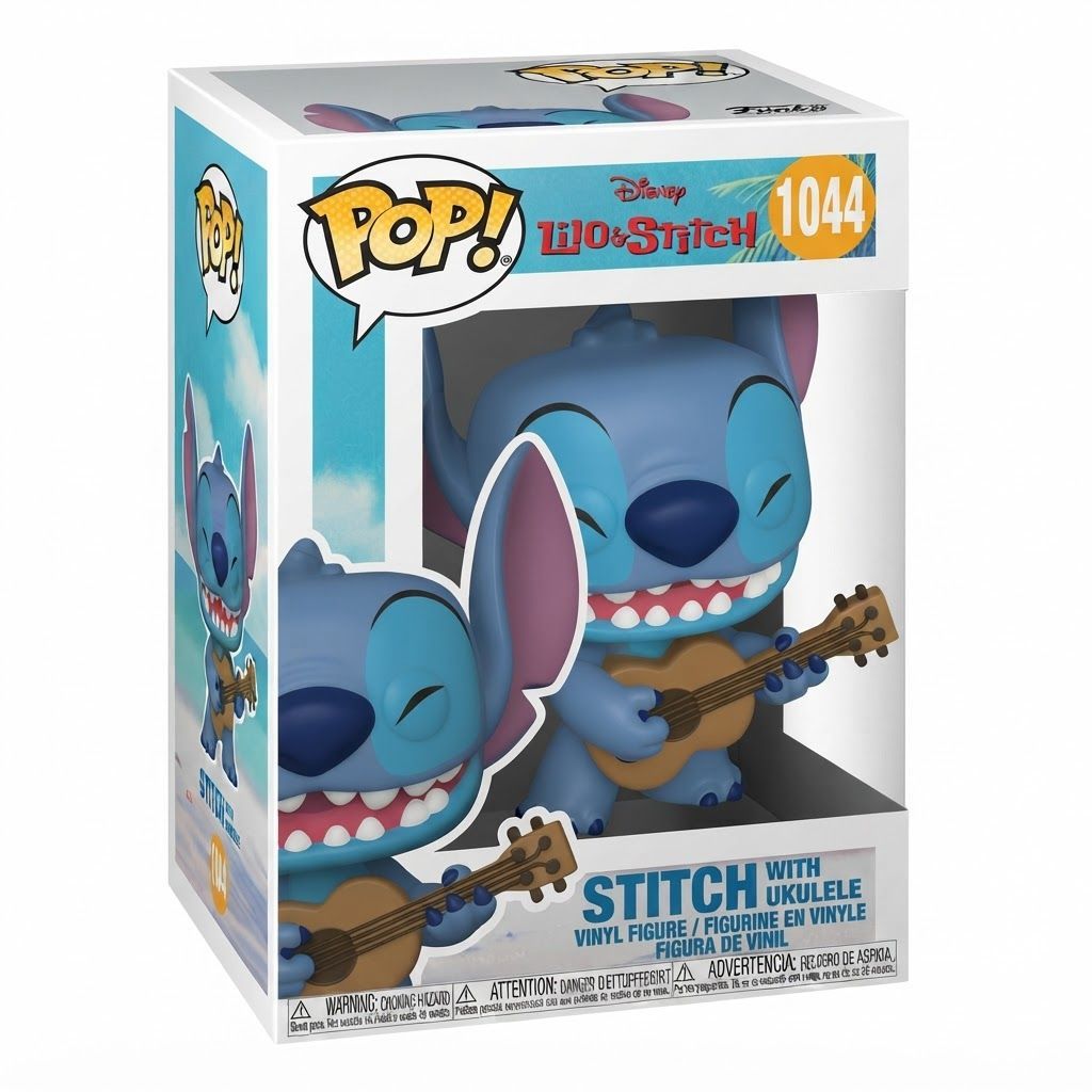 Funko Pop! Disney Lilo & Stitch: Stitch with Ukulele Vinyl Figure - Collectible 3.75-Inch Model