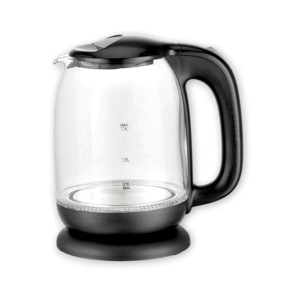 Daewoo Glass Electric Kettle 1.7L LED Light, Fast Boil Cordless Kettle | DEK-1792 | Blue 