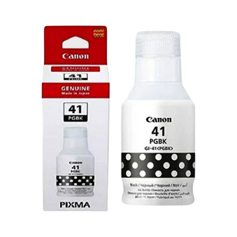 Canon GI-41 Black Ink Bottle, Genuine Pigment-Based Canon Ink, Up to 6000 Pages Yield, Mess-Free Refill Design & PIXMA G Series Compatibility | Black - 4549292169522