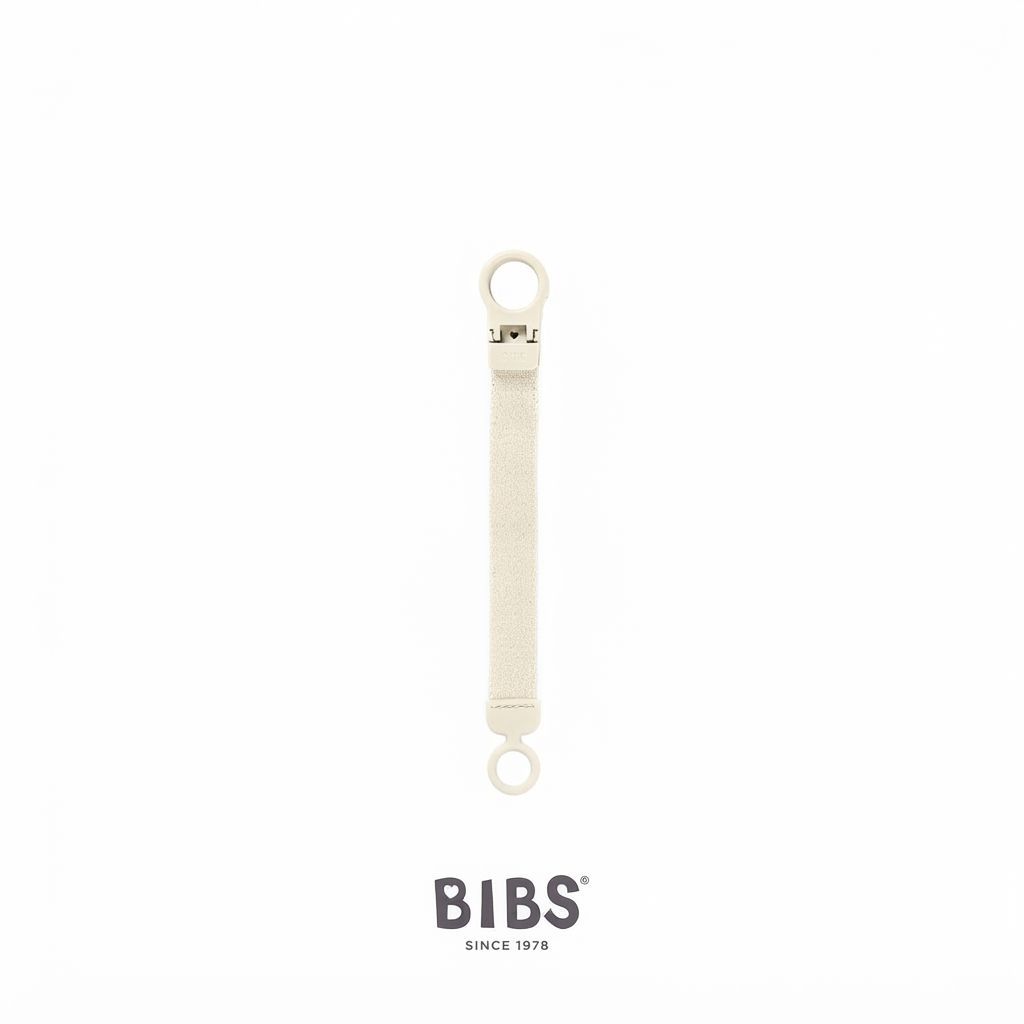 BIBS Pacifier Clip Loop 0+ Months, Extra Large Safety Vent, One-Handed Clipping Design, Long-Lasting Use And Peace of Mind - Dark Oak