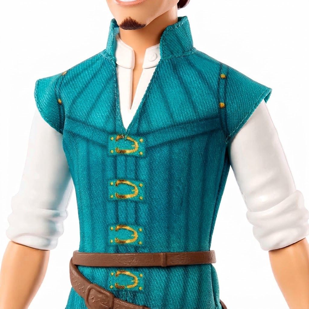 Disney Princess Flynn Rider Fashion Doll, Posable Tangled Character Toy with Signature Outfit, Kids Doll, White