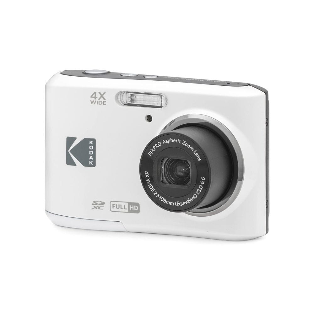 Kodak PIXPRO FZ45 Digital Camera, 16MP CMOS Sensor, 4x Optical Zoom, 27mm Wide-Angle Lens, Full HD 1080p Video & 2.7-Inch LCD Screen | White - 819900014051