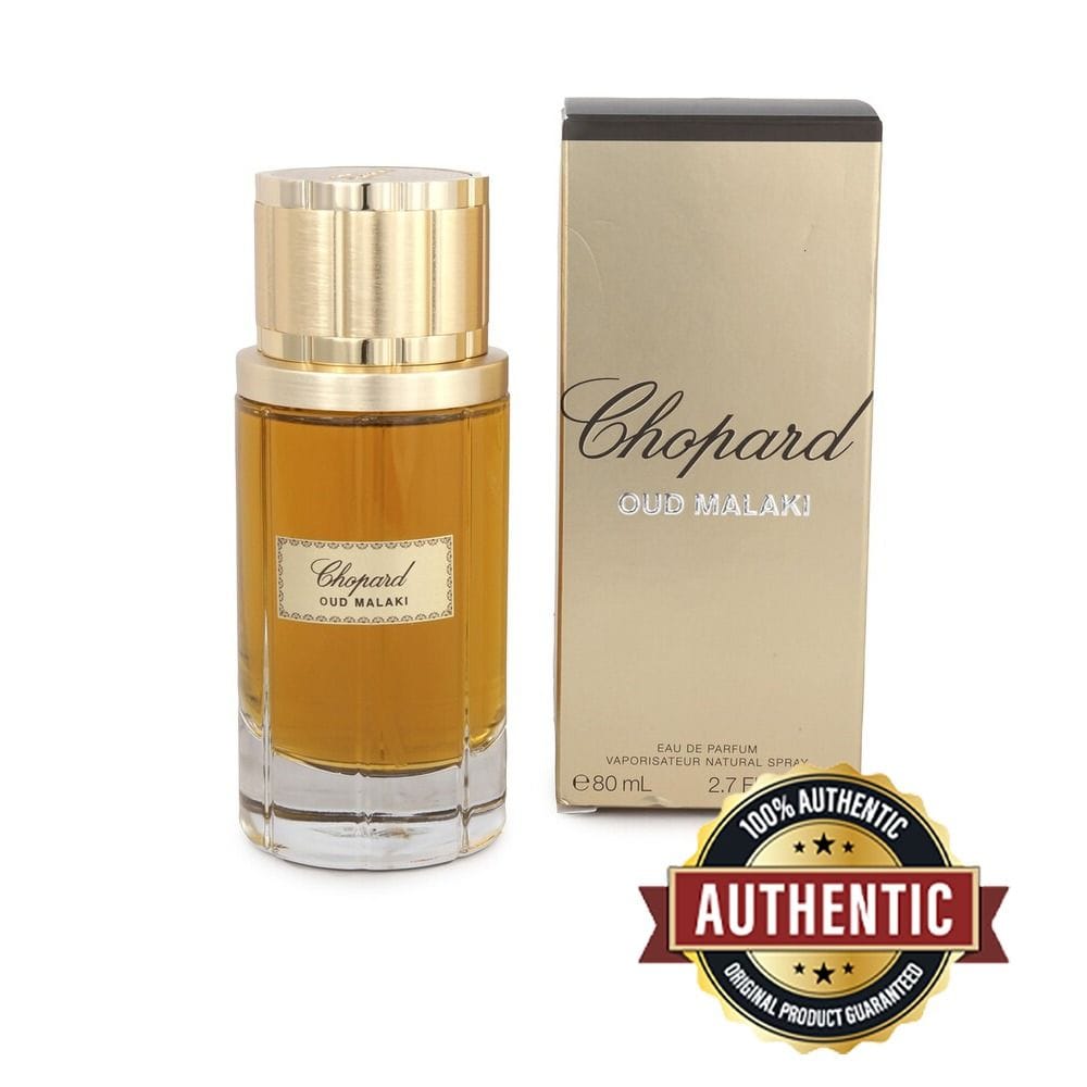 Chopard Oud Malaki Eau de Parfum for Men, Oriental Woody Fragrance with Oud, Grapefruit, Tobacco & Leather Notes - 80ml