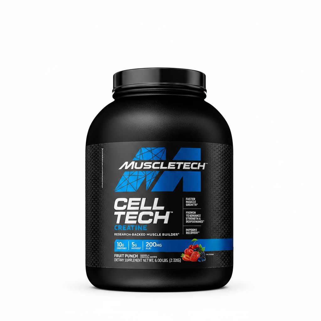 MuscleTech Cell Tech Creatine Powder - Ultimate Muscle Builder & Recovery, Fruit Punch, 6 lbs