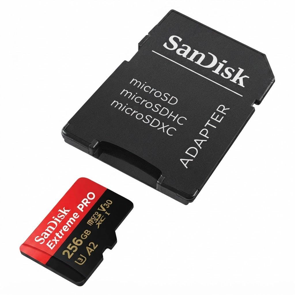 SanDisk 256GB Extreme PRO microSDXC UHS-I Memory Card - 200MB/s Read, 140MB/s Write, 4K UHD Ready