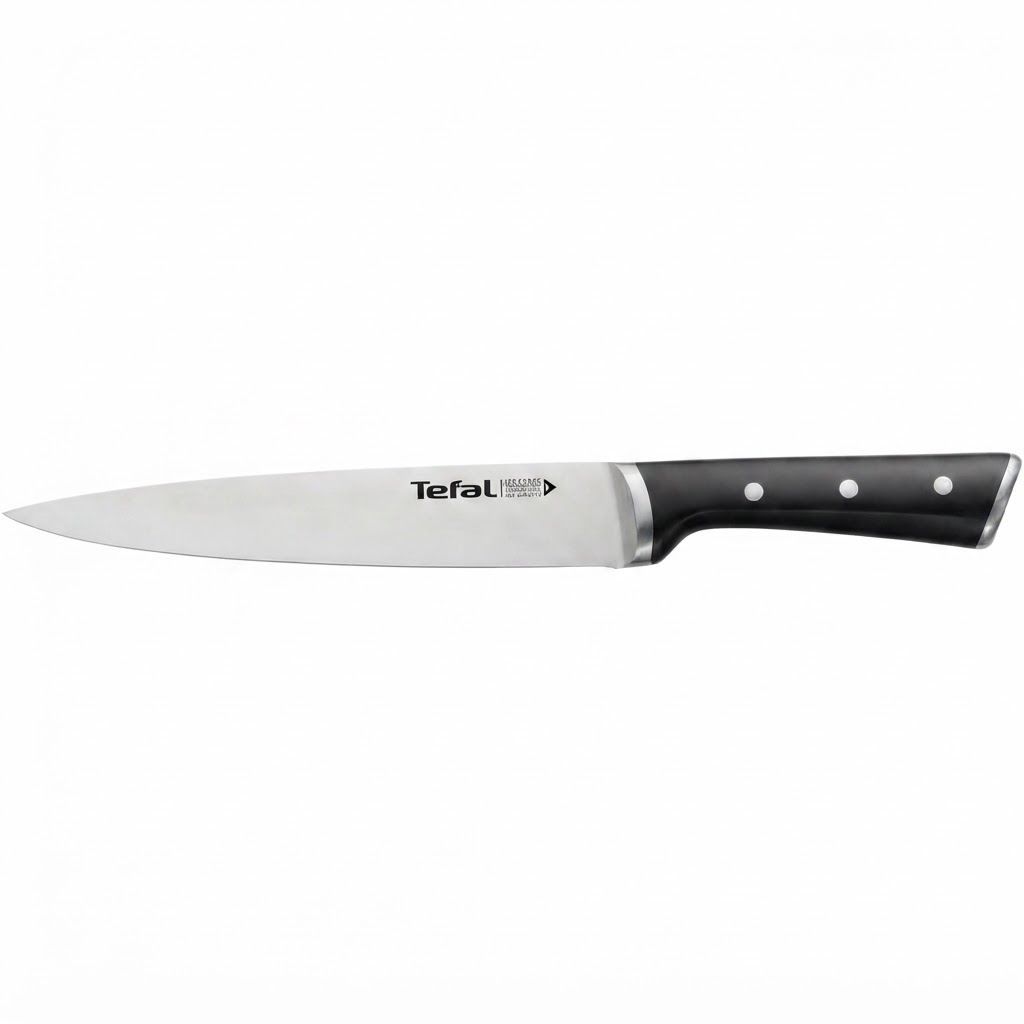 Tefal Ice Force 20cm Slicing Knife - German Stainless Steel Blade, Ice Force Technology, Long-Lasting Sharpness, Precision Slicing | K2320714