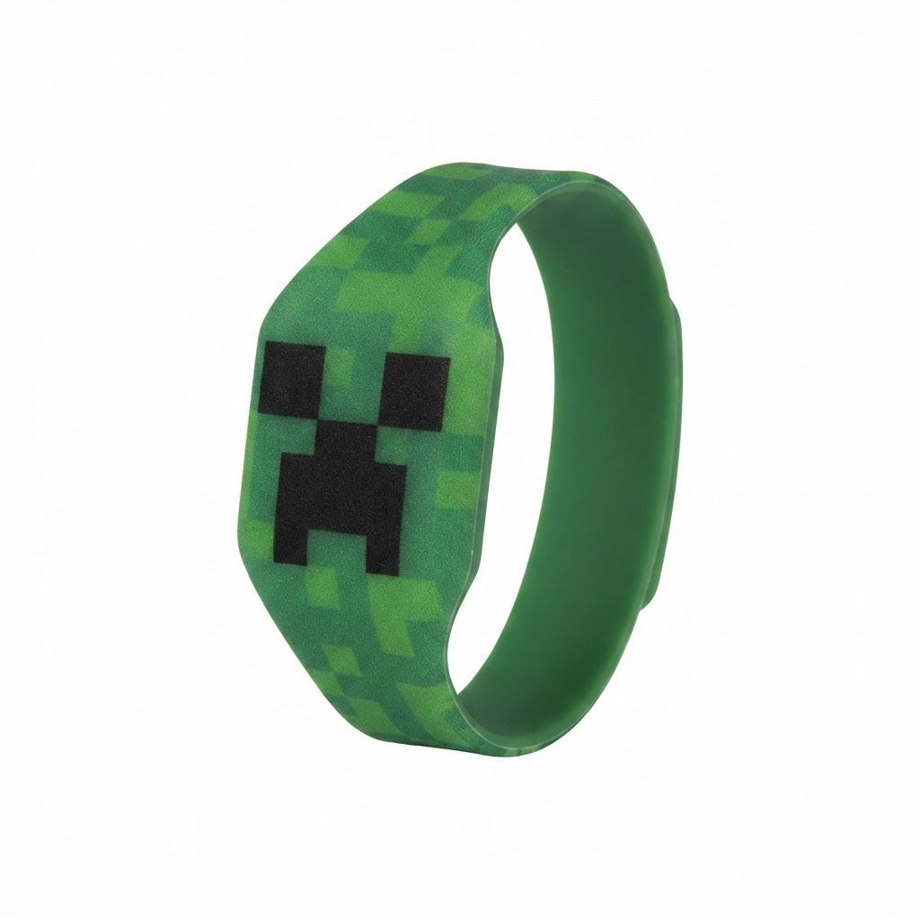Minecraft Digital Quartz Kids Wrist Watch – Comfortable Adjustable Strap, Basic Timekeeping, Ages 3+, For Boys and Girls