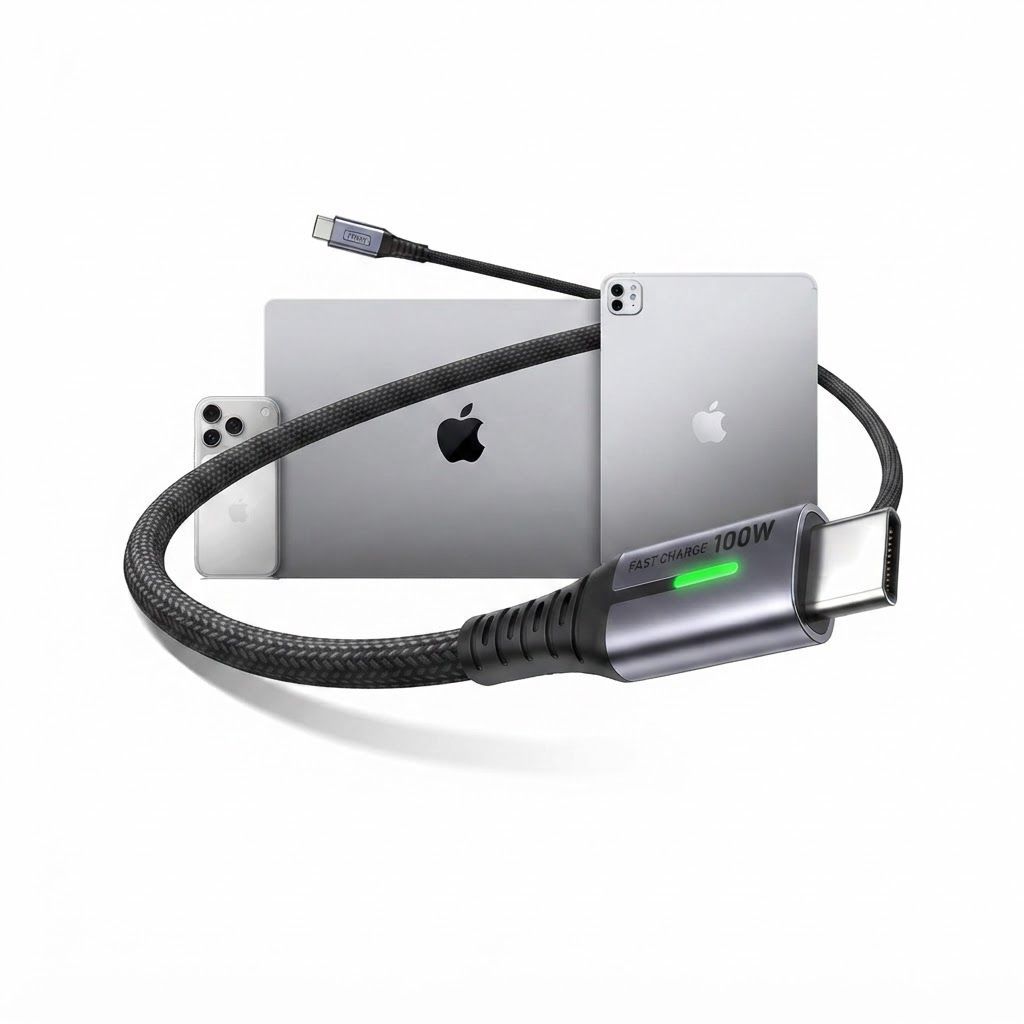 INIU 100W USB C to USB C Cable 2M, Fast Charging Cord for Laptop & Phones