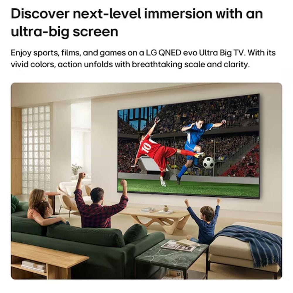 LG 75 Inch AI QNED Mini LED 4K Smart TV - Dynamic QNED Color, Alpha 7 AI Processor Gen9, 60Hz VRR, WebOS | 75QNED72B6T.AMRG 