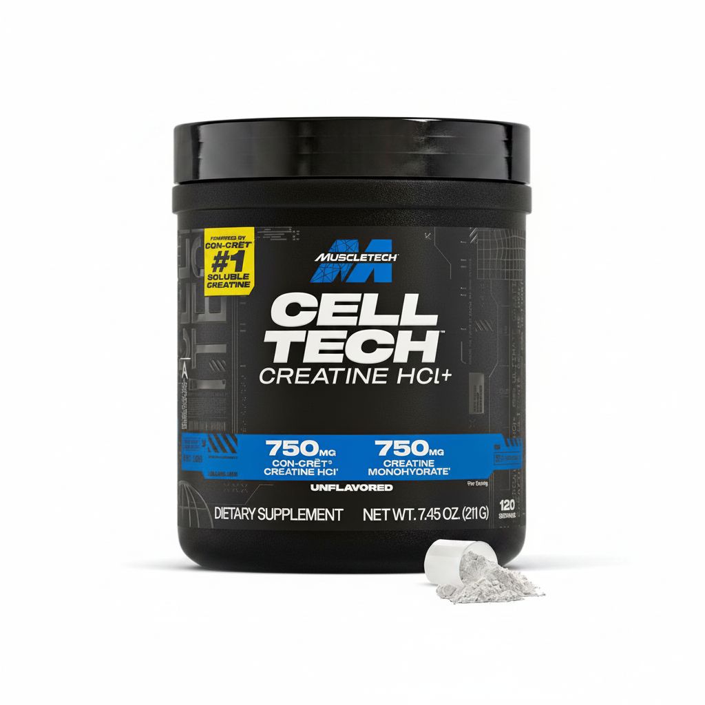 MuscleTech Cell-Tech Creactor | Unflavored Creatine HCl for Optimal Muscle Gains | 211g