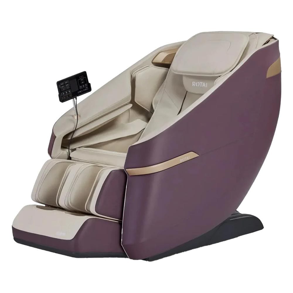 Rotai A36 MAX Massage Chair, 3D Massage Technology, Ergonomic Design, Adjustable Heat and Air Pressure - Magenta