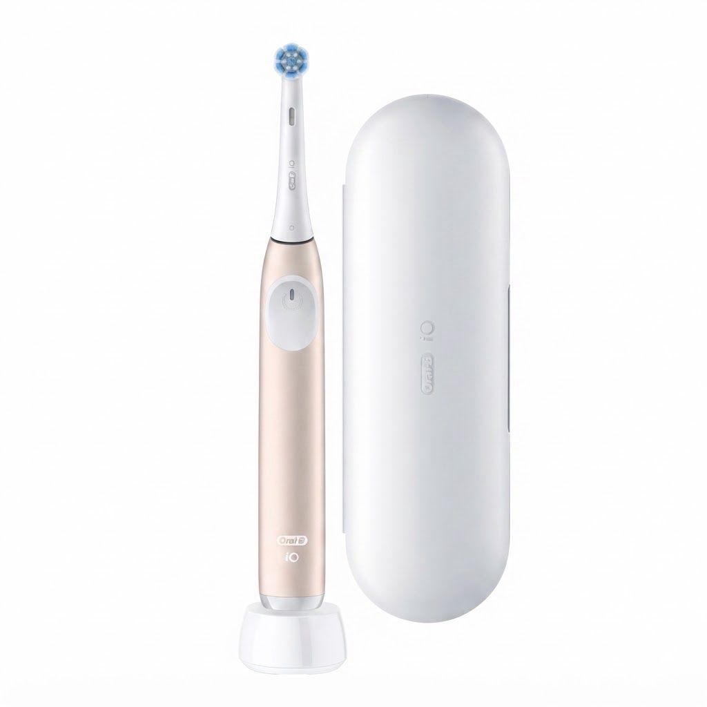 Oral-B iO Series 2 Electric Toothbrush, Blush Pink - 3 Smart Modes, Pressure Sensor, Micro-Pulses