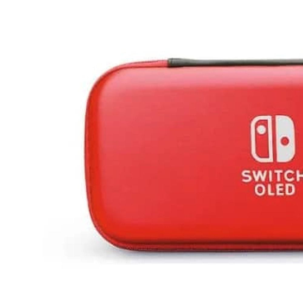 Nintendo Switch 2 Storage Case, Hard Shell EVA Protective Travel Case, Console & Accessory Storage, Carry Strap | Red - NSW-086D - 6961818027581