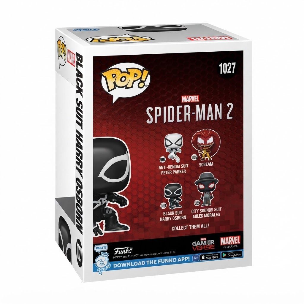 Funko Pop! Games SM2VG Harry Osborn Black Suit Vinyl Figure - Spider-Man 2 Collectible Merch