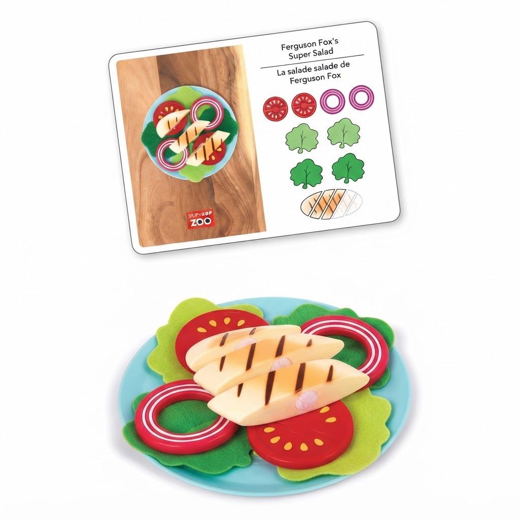 Skip Hop Zoo Little Chef Meal Kit 3+ Years, Fun Recipe-Based Pretend Cooking, Supports Early Development Skills - Multicolour