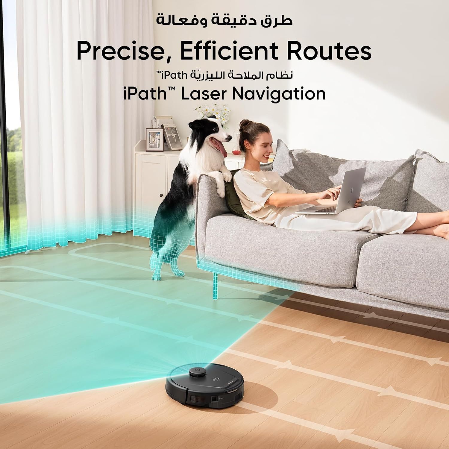 Eufy Clean L60 Hybrid Robot Vacuum with Self-Empty Station, 5000Pa Suction, iPath Laser Navigation, AI.Map 2.0 | Black | T2278V11