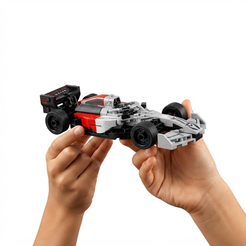 مجموعة بناء سيارة سباق LEGO Speed Champions Audi Revolut F1 Team R26 للأطفال ومحبي سباقات الفورمولا 1 من عمر 10 سنوات فما فوق، تتضمن سيارة واحدة (سائق أودي F1)