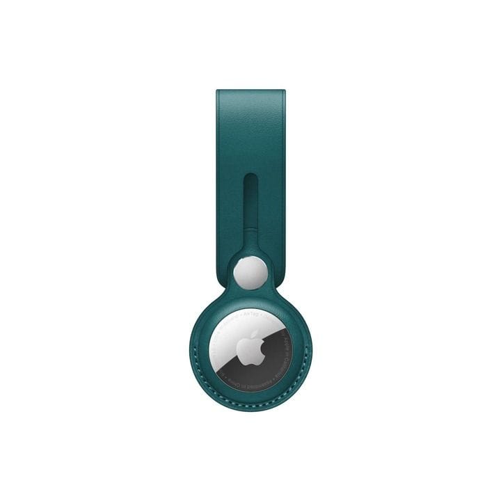 Apple AirTag Leather Loop, Stylish And Functional, Lightweight And Practical, Loop Design for Easy Attachment - Forest Green