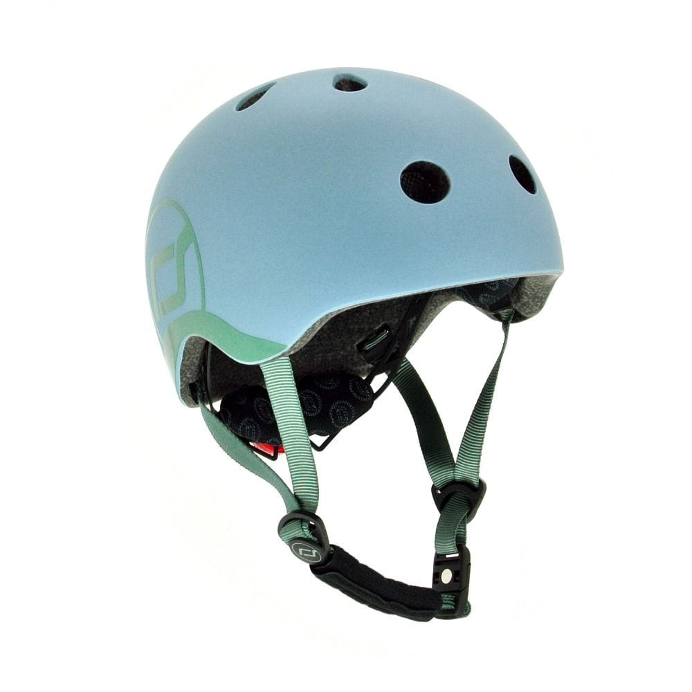 Scoot & Ride 2-In-1 Highway Kick 1 Scooter And Helmet XXS-S 1+ Years, Ultra-Low Seat Height For Stability, Adjustable 3-Stage Seat And Handlebar - Steel