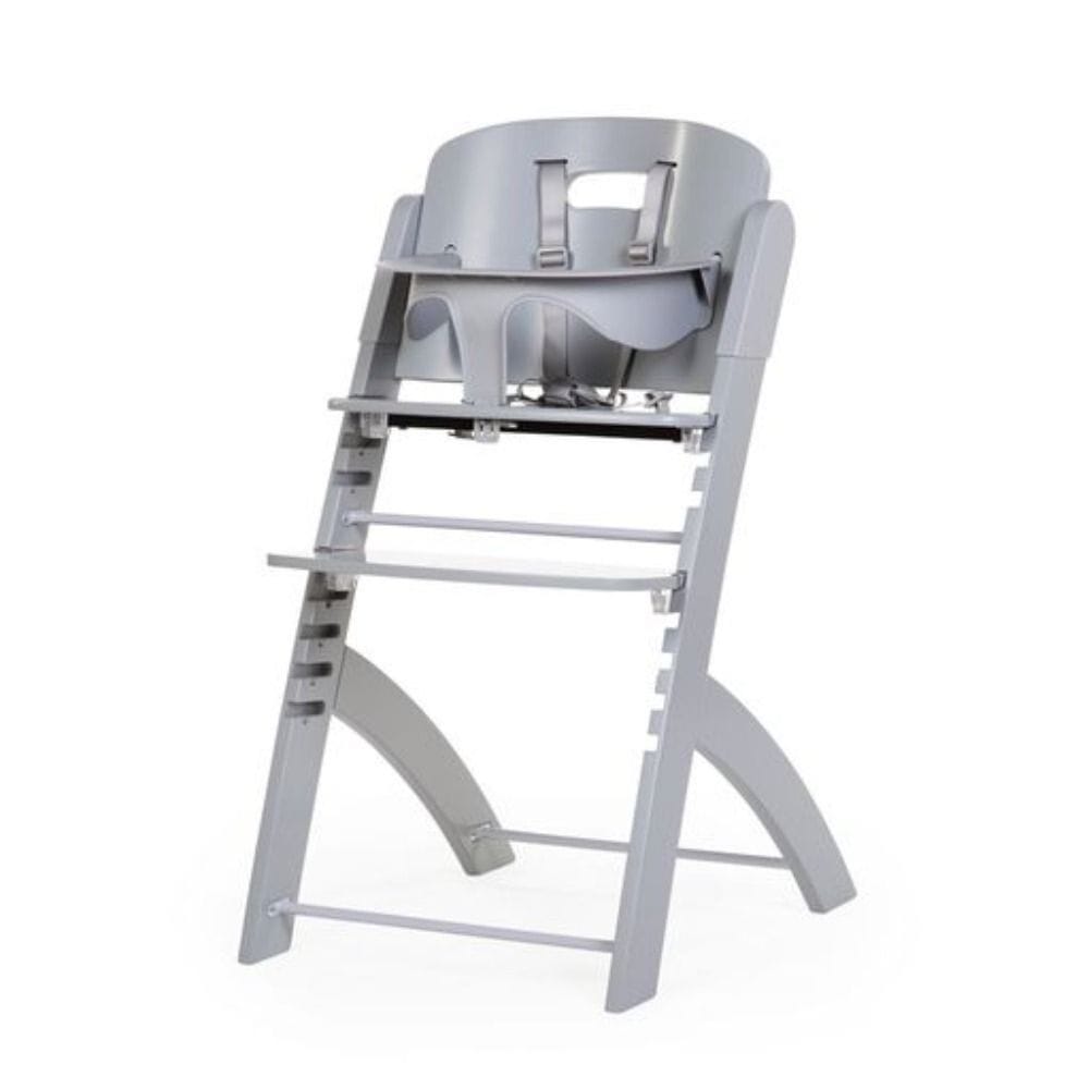 Childhome Evosit High Chair, Evolutive Design, Tool-Free Adjustment, Sleek Aesthetics, Easy To Clean - Stone Gray