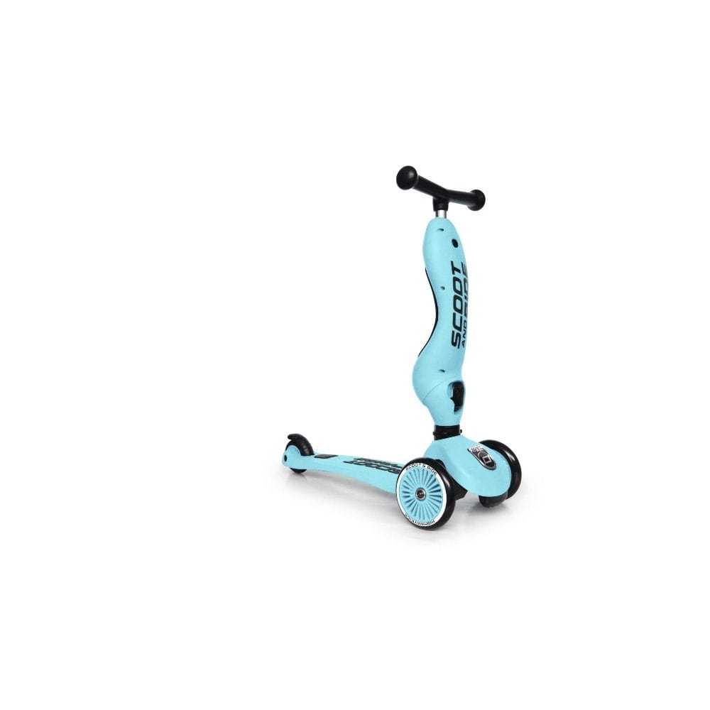 Scoot & Ride Highwaykick 1 Scooter 1-5 Years, 2 In 1 Design, Long-Lasting Riding Fun, Innovative Safety Pad - Blueberry