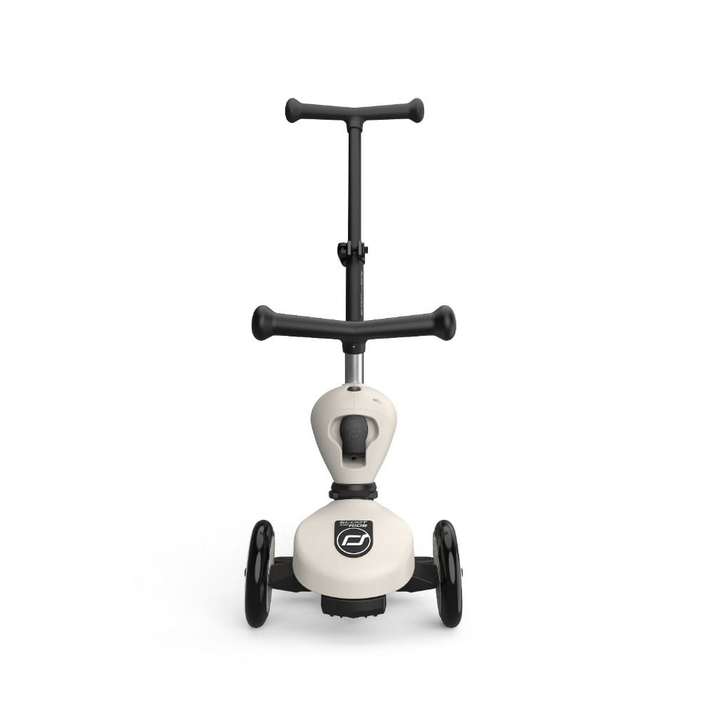 Scoot & Ride 1 Push And Go Highway Kick 1+ Years, Smooth And Controlled Parental Steering, Parent Push Bar For Easy Guidance - Ash