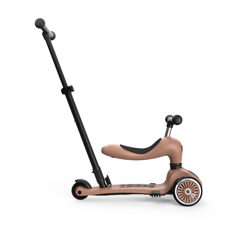 Scoot & Ride Highwaykick 1 Push And Go 1-5 Years, Adjustable To Three Different Heights, Anti-Slip Footplate, Sturdy And Durable Frame - Mocha