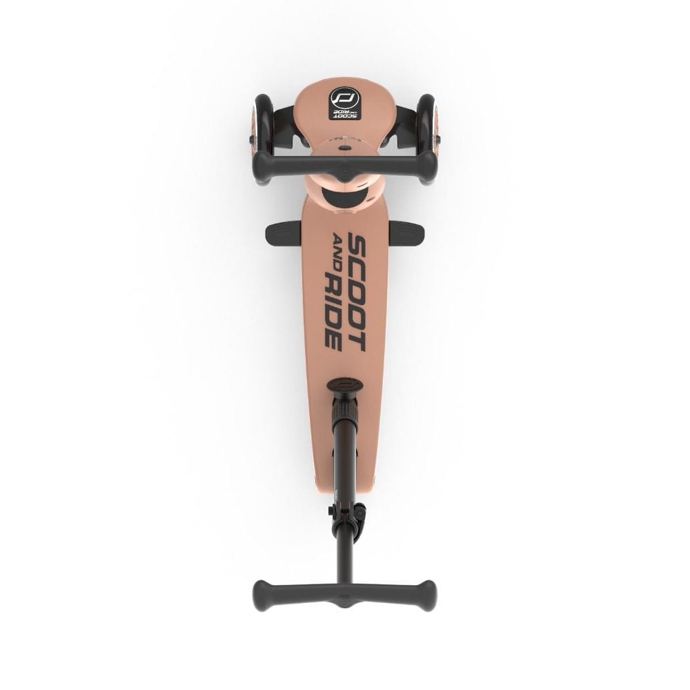 Scoot & Ride Highwaykick 1 Push And Go 1-5 Years, Adjustable To Three Different Heights, Anti-Slip Footplate, Sturdy And Durable Frame - Mocha