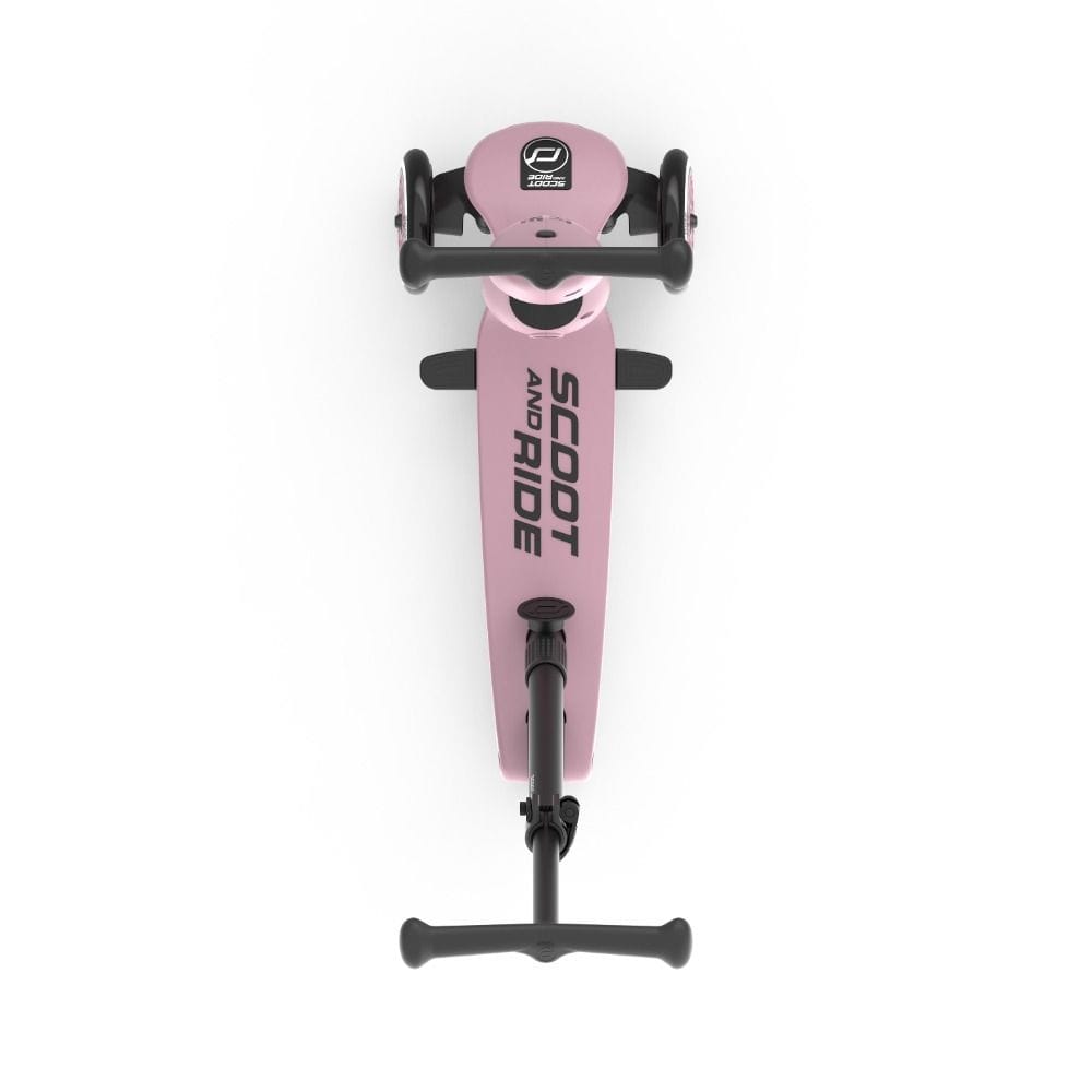Scoot & Ride 1 Push And Go Highway Kick 1+ Years, Smooth And Controlled Parental Steering, Parent Push Bar For Easy Guidance - Wildberry