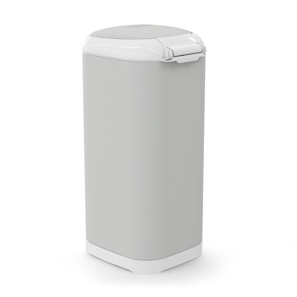 Diaper Genie Select Pail Baby Nappy Trash Bin 20L, Odor Lock Technology, Stainless Steel Design, Hands-Free Step Pedal - Gray