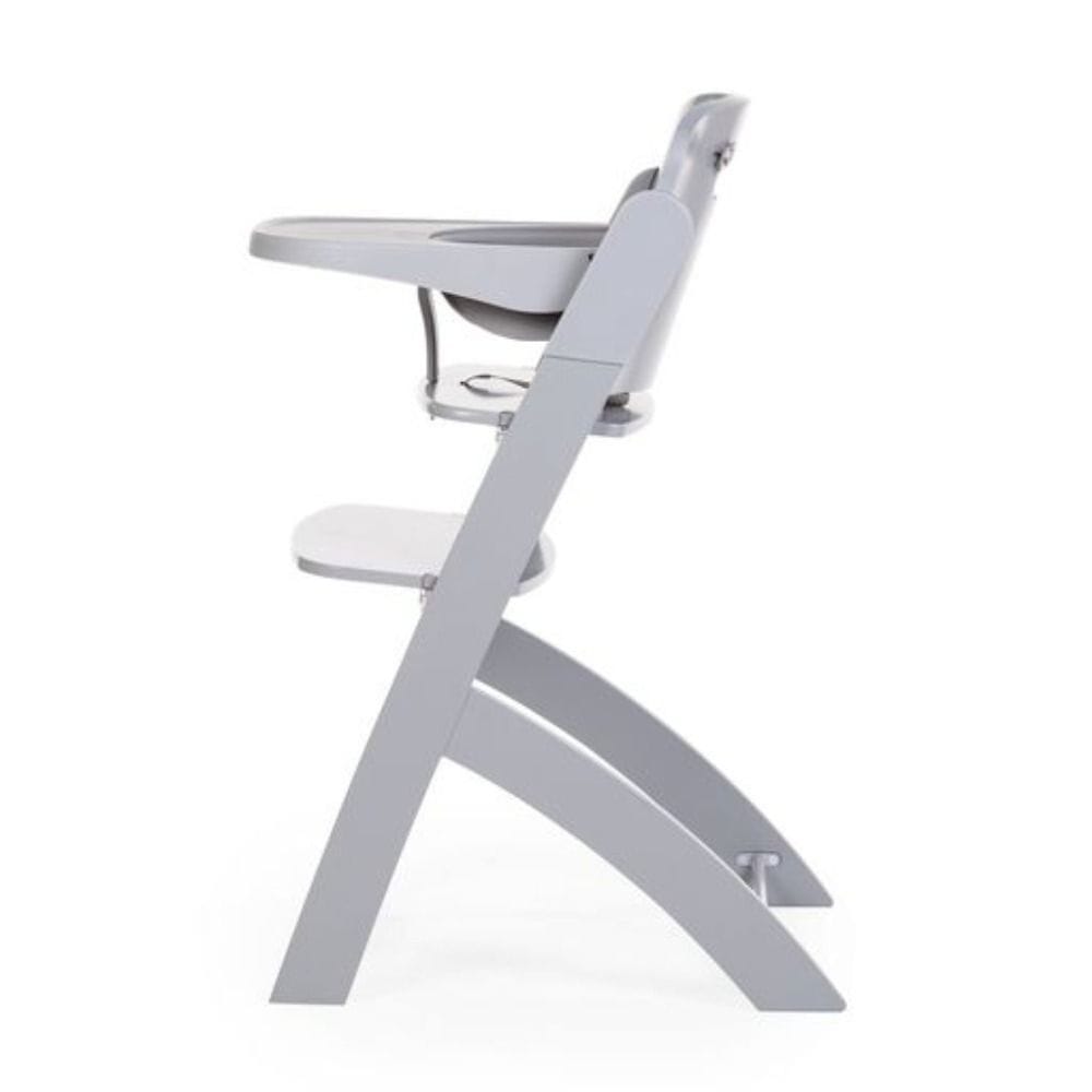 Childhome Evosit High Chair, Evolutive Design, Tool-Free Adjustment, Sleek Aesthetics, Easy To Clean - Stone Gray