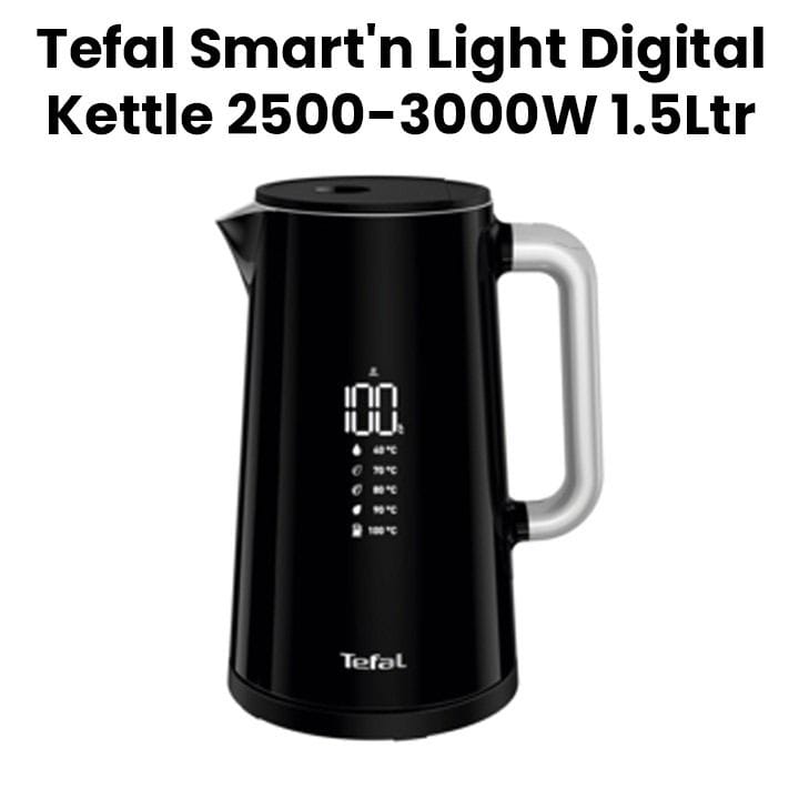 Tefal Smart'N Light Digital Kettle 1.5L | KO853
