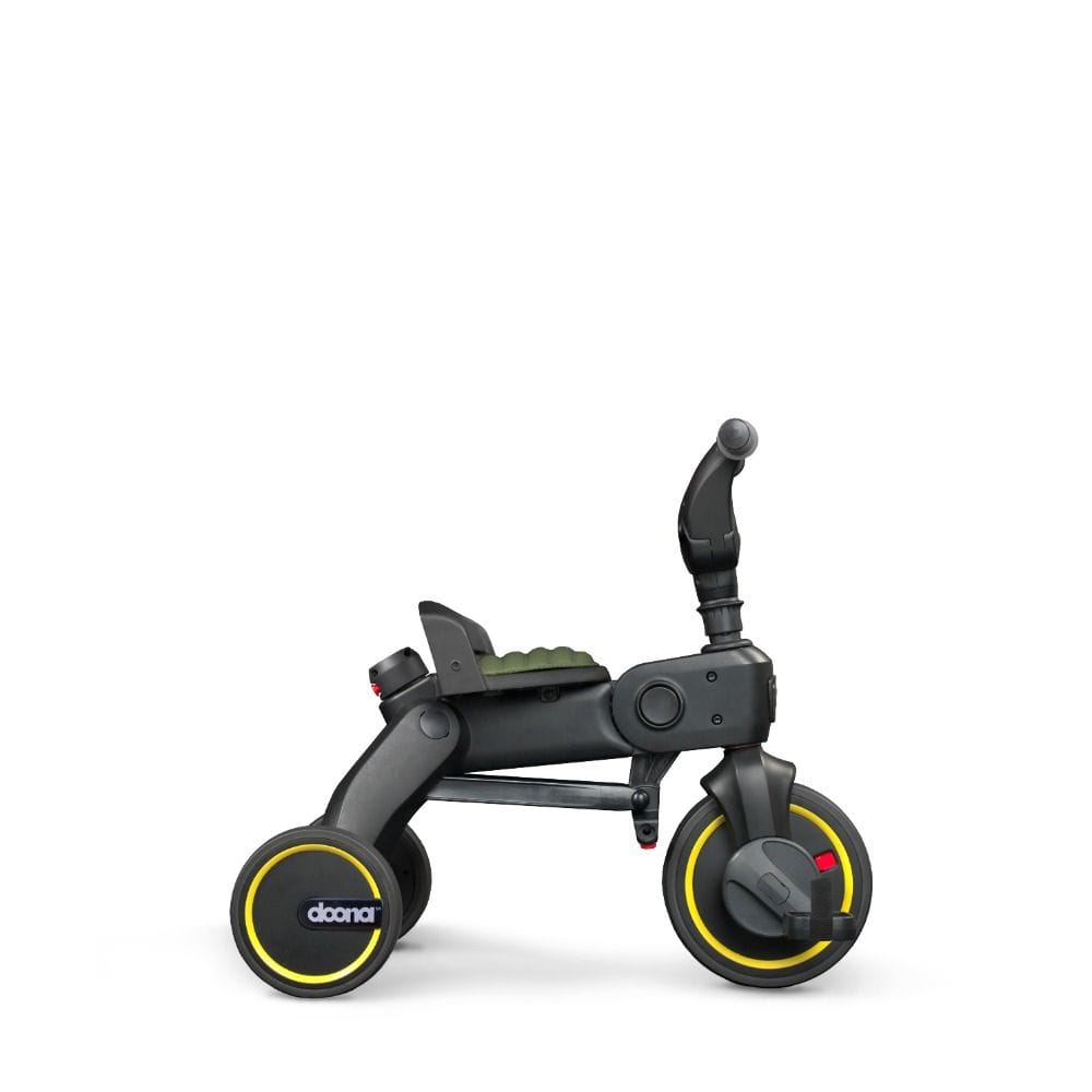 Doona Liki Trike, Ultra-Compact Folding Trike Design, Dual Steering System For Easy Control, Durable Premium Construction - Desert Green - S3