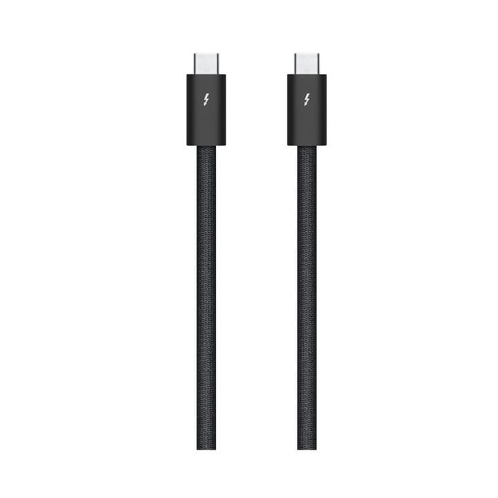 Apple Thunderbolt 5 USB-C Pro Cable 1m, Data Transfer Speeds Up To 120Gbps, USB4 Data Transfer Speeds Up To 80Gbps - Black - MC9C4ZM/A