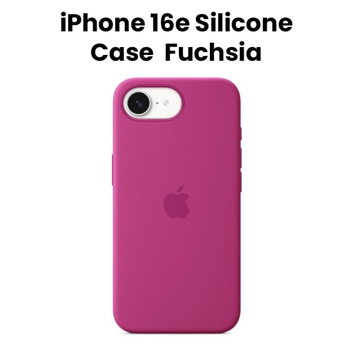 غطاء سيليكون ابل  آيفون 16E - فوشيا