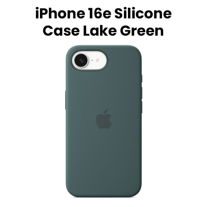 غطاء سيليكون ابل  آيفون 16E - أخضر البحيرة