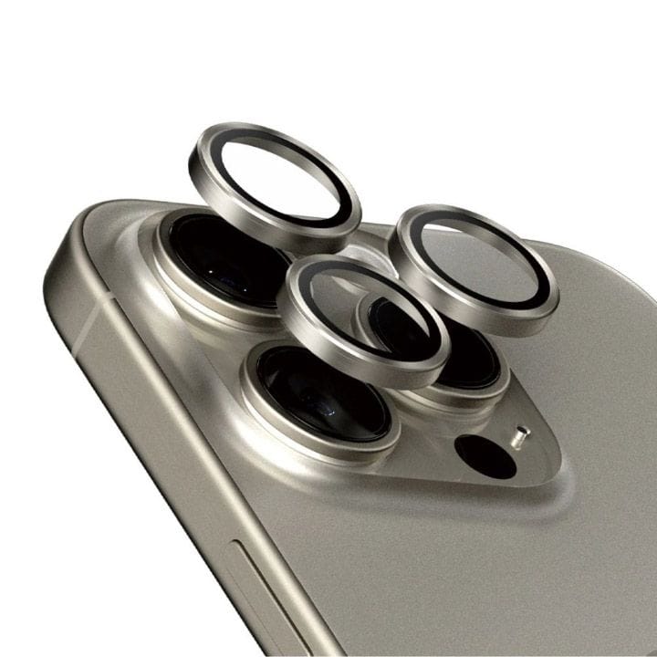 ماج إيزي لينز جارد لهاتف آيفون 15 برو/برو ماكس 6.1"/6.7" تيتانيوم رمادي | MPH51P232NT24