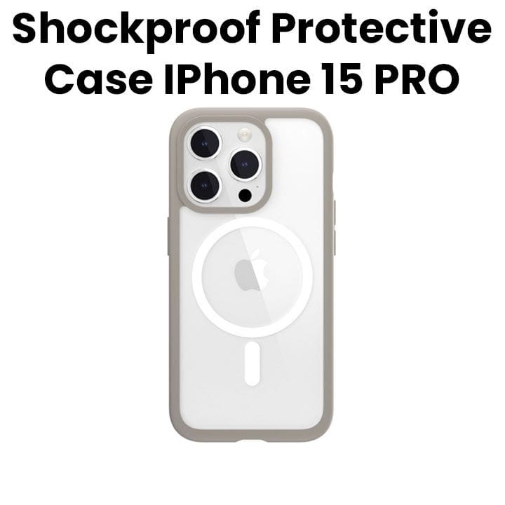 MagEasy Magsafe Shockproof Protective Case for iPhone 15 Pro 6.1" Gray | MPH56P165GR23
