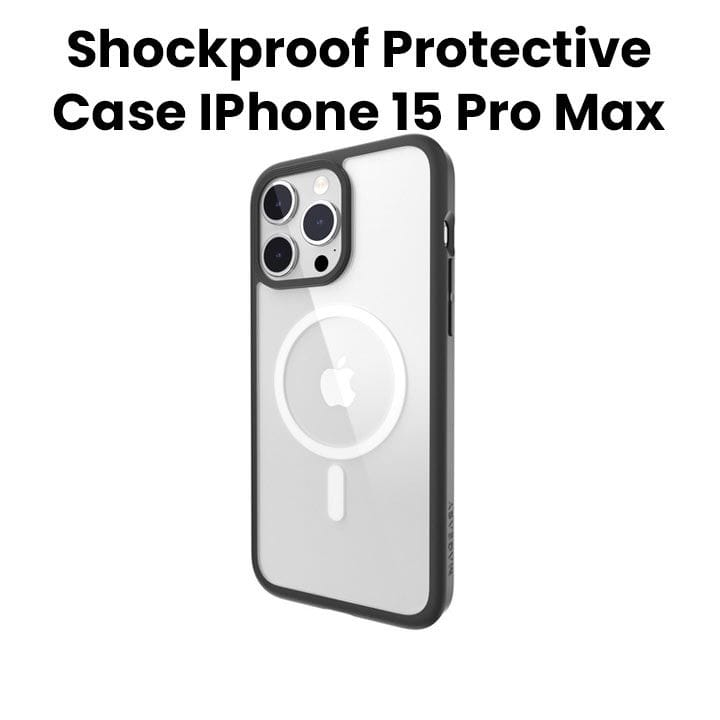 MagEasy Magsafe Shockproof Protective Case for iPhone 15 Pro Max 6.7" Gray | MPH57P165BK23