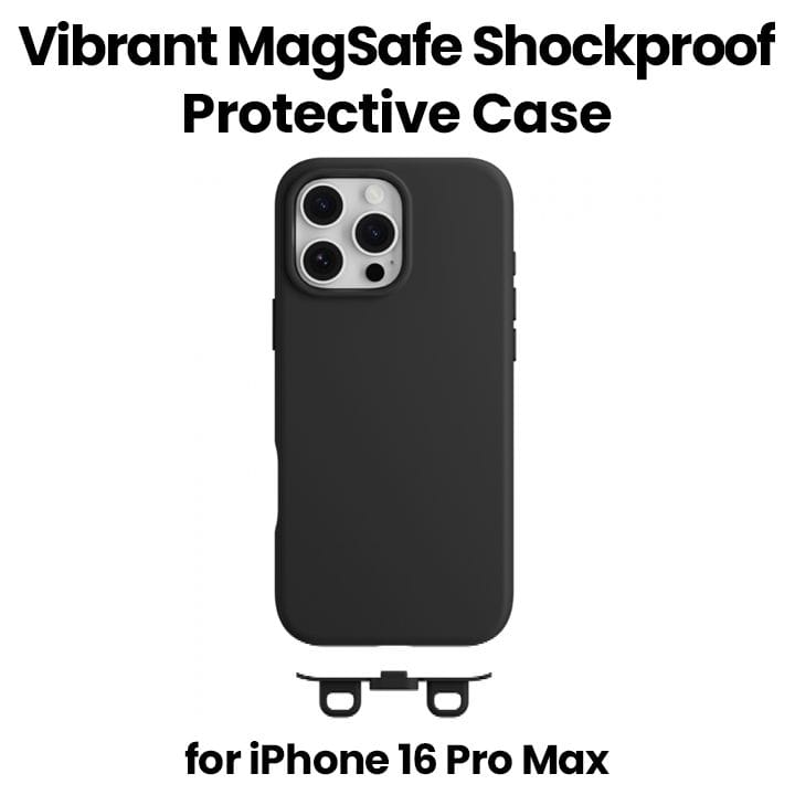 MagEasy Magsafe Shockproof Protective Case for iPhone 16 Pro Max Black | MPH67P261BK24