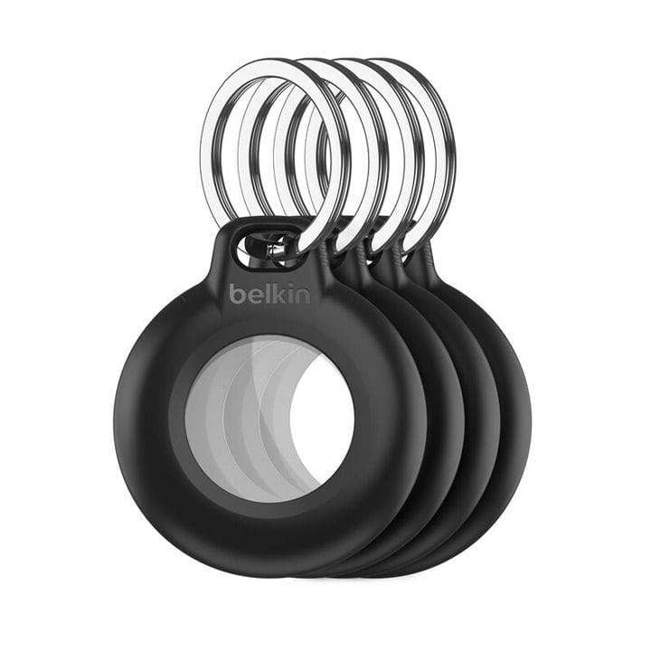 Belkin Waterproof Secure Holder with Key Ring for AirTag | Black | MSC013BTBK