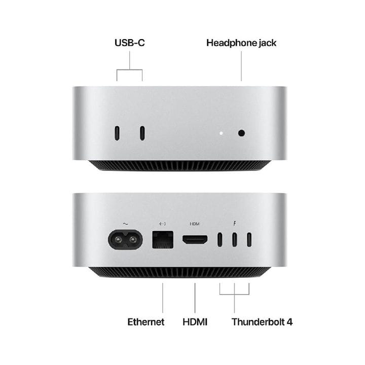 Apple Mac Mini: Apple M4 chip with 10-core CPU and 10-core GPU, 16GB, 256GB SSD |MU9D3AB/A + LG 27" 4K IPS Monitor + Apple Magic Keyboard + Apple Magic Mouse