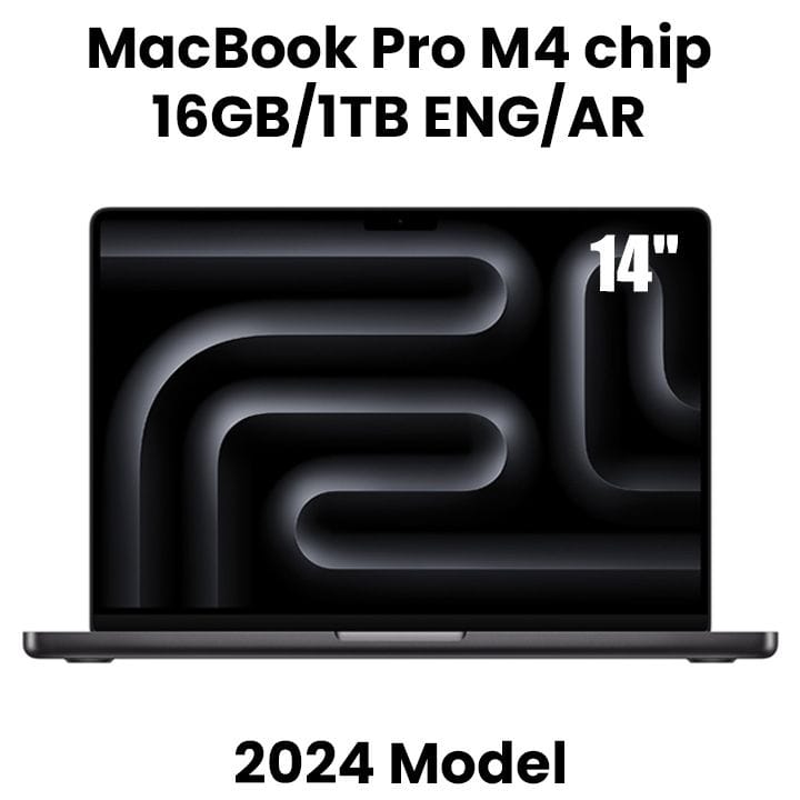 Apple 14-inch MacBook Pro: Apple M4 chip with 10-core CPU and 10-core GPU, 16GB, 1TB SSD - Space Black |MW2V3AB/A