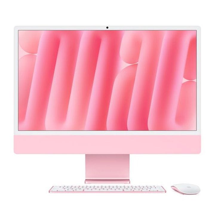 Apple 24-inch iMac with Retina 4.5K display: Apple M4 chip with 10-core CPU and 10-core GPU, 16GB, 512GB SSD - Pink |MWV53ZS/A